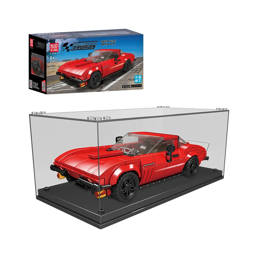 Mould King Corvette Model 27034 in display case with box.