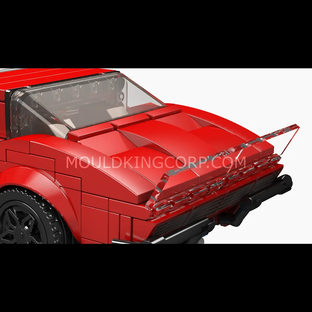 Front bumper and grille detail of Mould King Corvette.