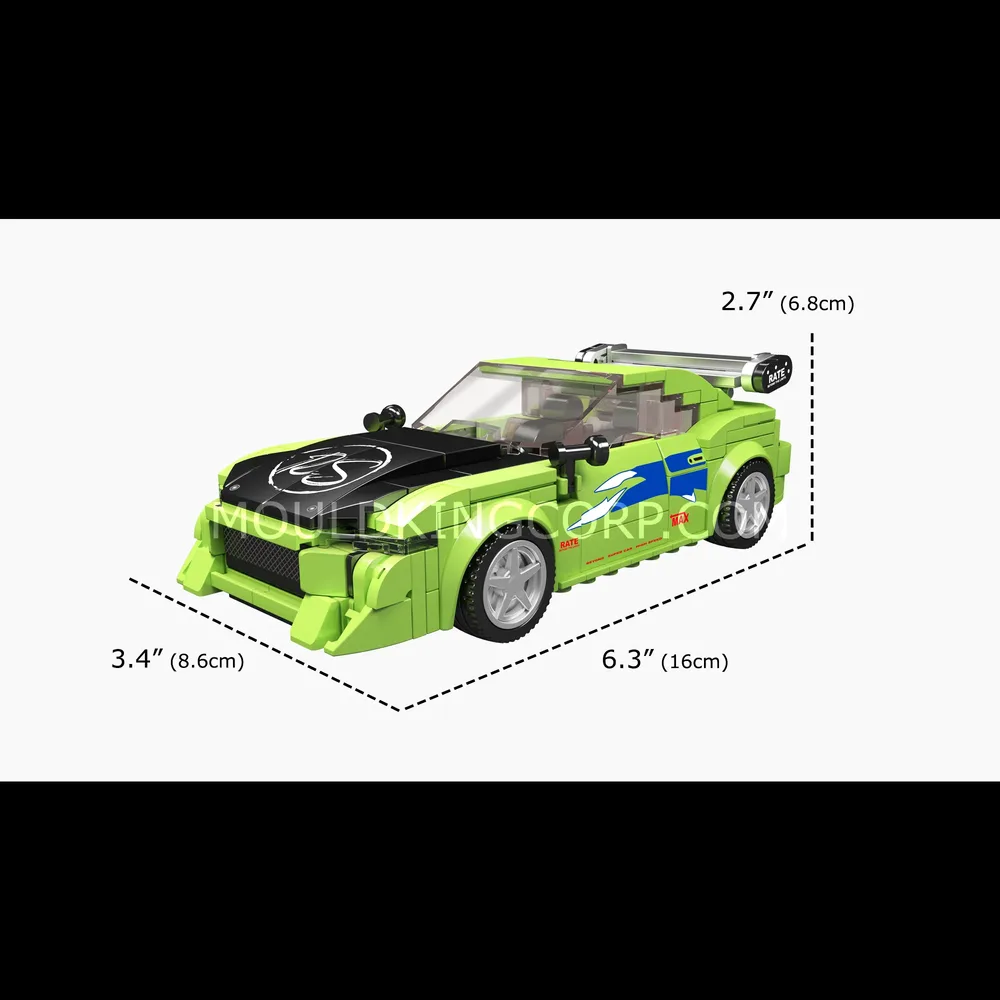 Dimensions of Mould King Eclipse GS model car.
