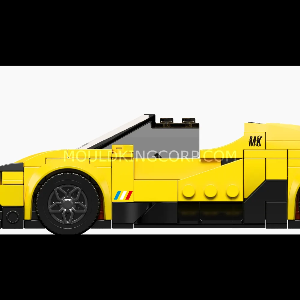 Supercar side profile.